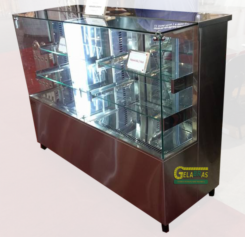 Balcão Expositor de Vidro Refrigerador Cidade Ademar - Balcão Vitrine de Vidro Refrigerador