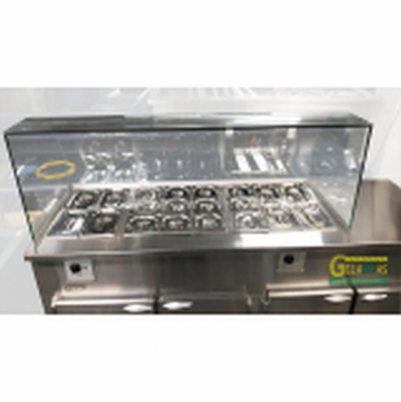 Balcão Refrigerado área Gourmet Preço Jardim Adhemar de Barros - Balcão Refrigerado Aço Inox