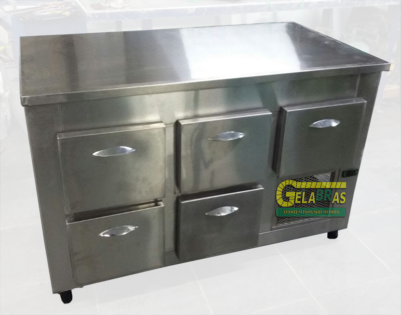 Balcão Refrigerado em Aço Inox Pedreira - Balcão Refrigerado Horizontal Inox