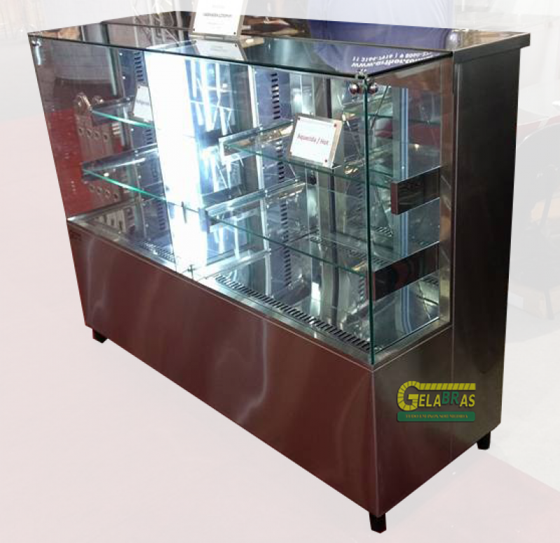 Balcões Refrigerador com Porta de Vidro Jd da Conquista - Balcão Expositor Vidro Refrigerador