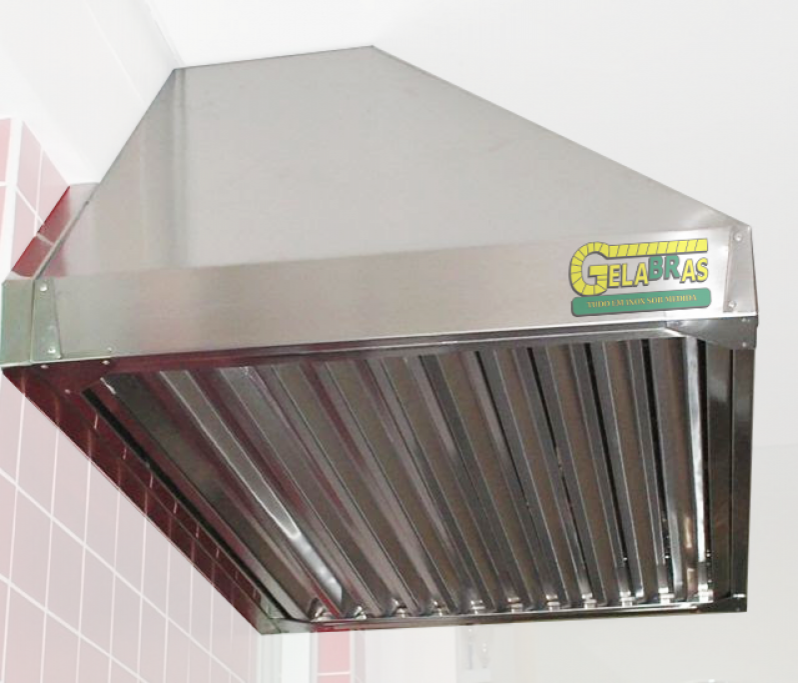 Coifa Aço Galvanizado Valor Santo Amaro - Coifa Aço Inox Industrial