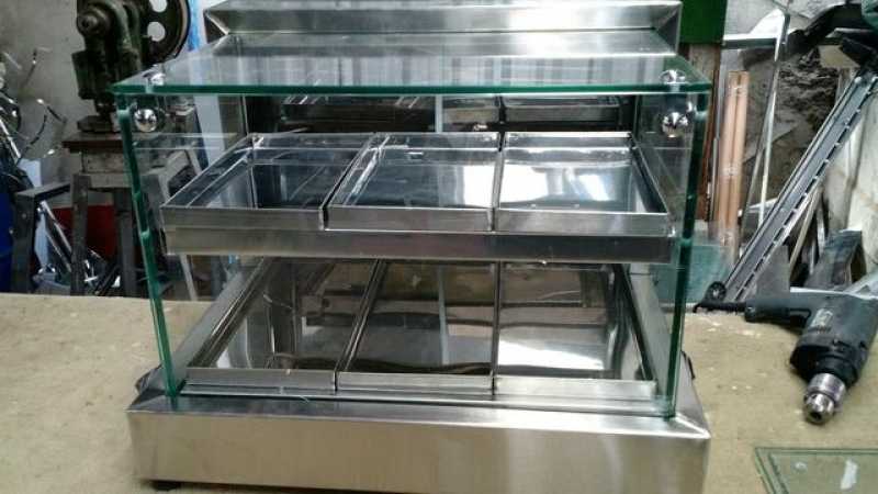 Estufa para Comida Quente Carandiru - Vitrine Estufa Quente