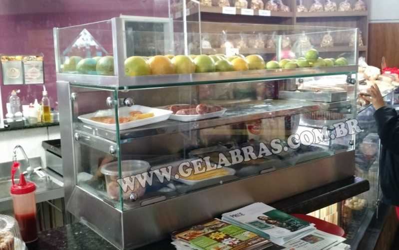 Estufa Quente para Restaurante Luz - Vitrine Estufa Quente