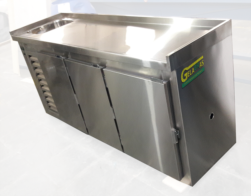 Fornecedor de Balcão Refrigerado em Aço Inox Lauzane Paulista - Balcão Refrigerado Inox 2 Portas