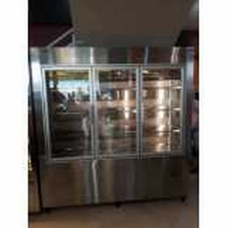 Geladeira 4 Portas Inox Industrial Ermelino Matarazzo - Geladeira Grande Inox 600 Litros