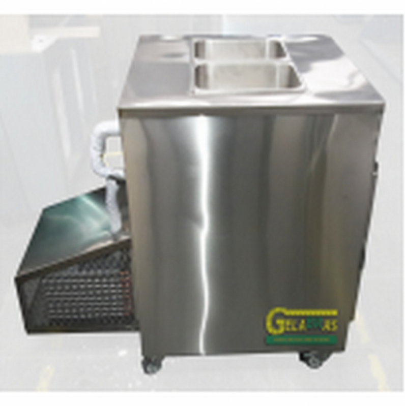 Geladeira de Inox com Freezer Embaixo Jaraguá - Geladeira de Inox de 3 Portas
