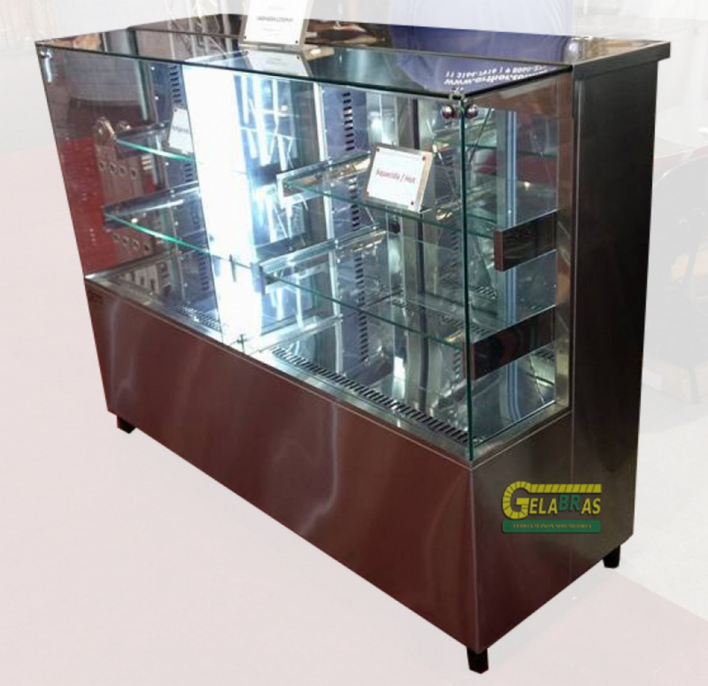 Onde Encontro Vitrine Expositora Gelada Tucuruvi - Vitrine Expositora com Vidro