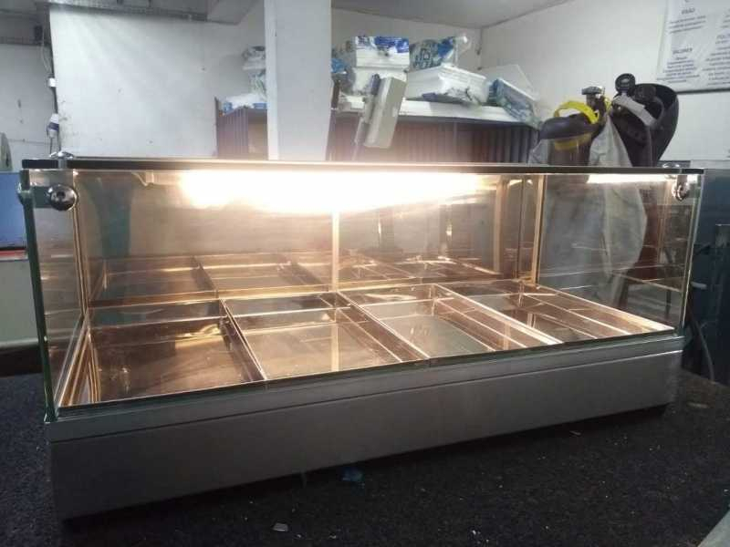 Onde Vende Vitrine Expositor de Salgados Santa Efigênia - Vitrine Quente para Salgados