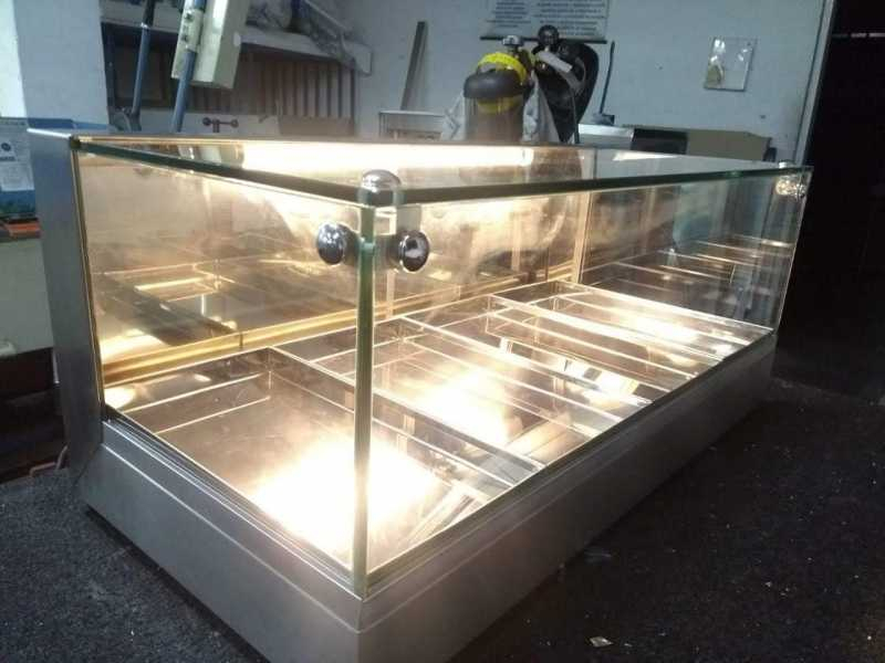 Qual o Preço de Vitrine para Bolos e Salgados Santana - Vitrine Quente para Salgados