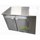 balcão de encosto refrigerado inox preço Parque Anhembi