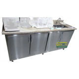 balcão refrigerado horizontal inox preço M'Boi Mirim