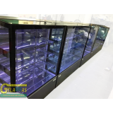vitrine de vidro refrigerado Conjunto Residencial Butantã