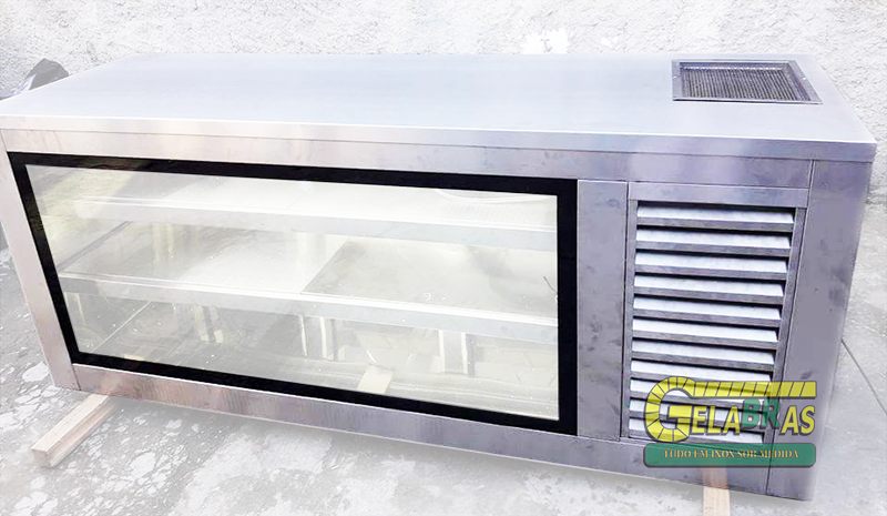 Vitrine Refrigerada para Bolos Instituto da Previdência - Vitrine Bolo Refrigerado